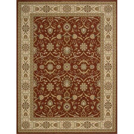 NOURISON Persian Crown Area Rug Collection Brick 7 Ft 10 In. X 10 Ft 6 In. Rectangle 99446178213